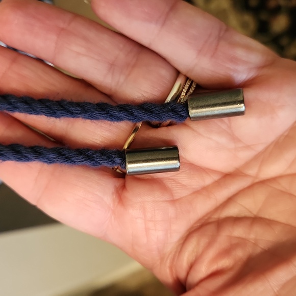 Simply Vera Vera Wang Jacket Cotton Eyelet Navy White Drawstring XXL - Picture 5 of 13